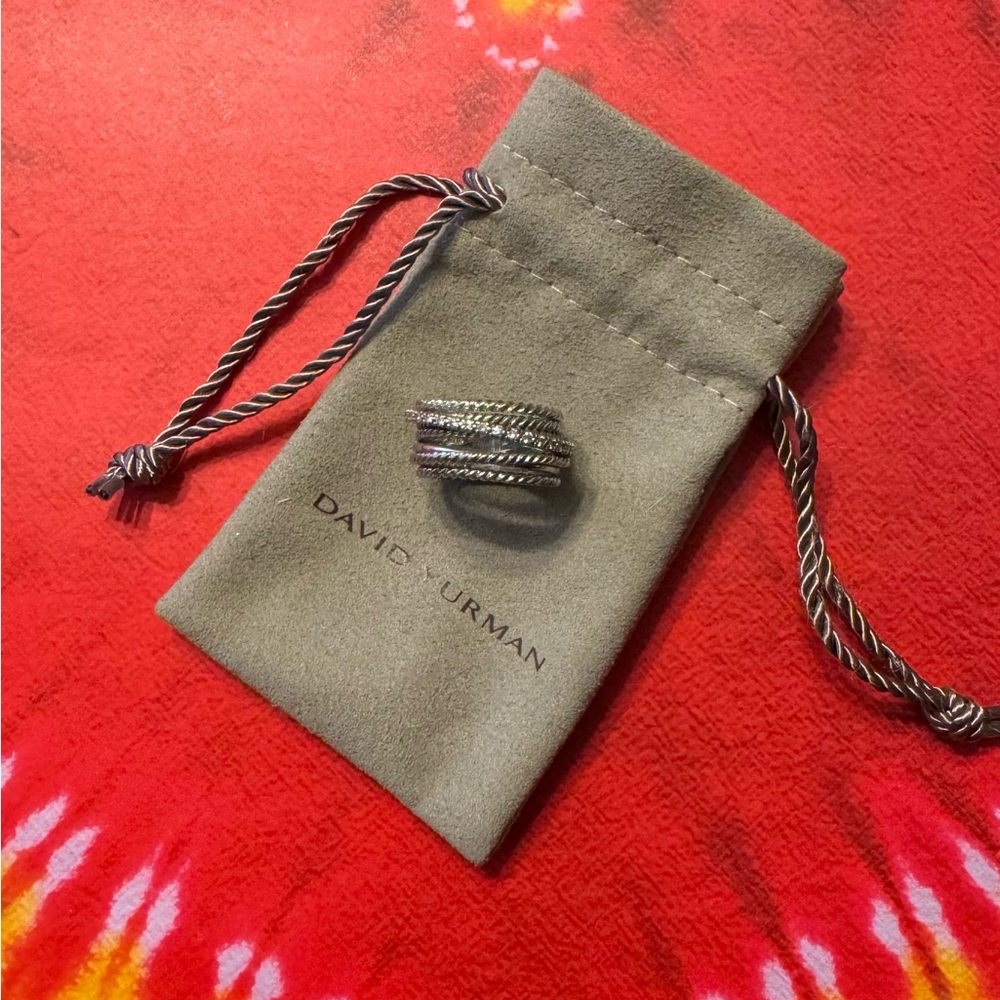 David Yurman Silver Cable Ring